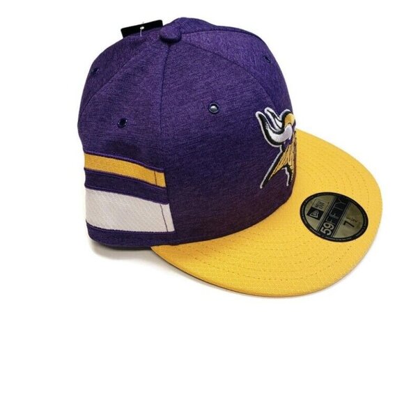 59Fifty New Era NFL Minnesota Vikings Fitted Sz 7 1/2 Hat Cap On Field Headwear - Picture 3 of 6